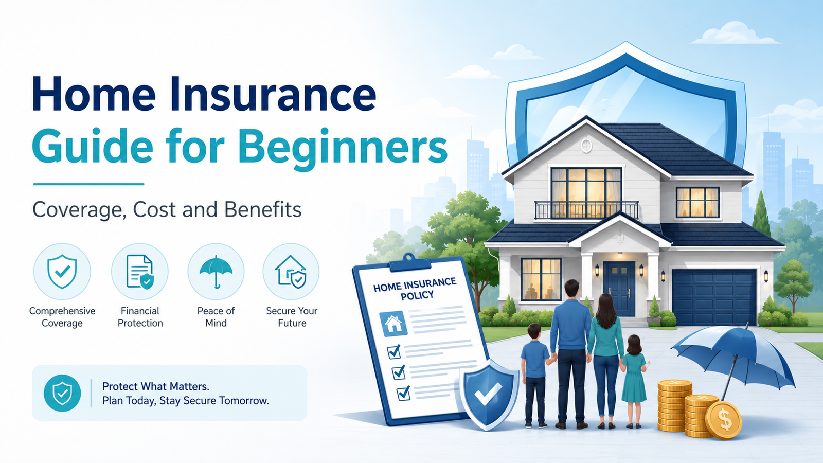 Home Insurance Guide for Beginners: Coverage, Cost and Benefits