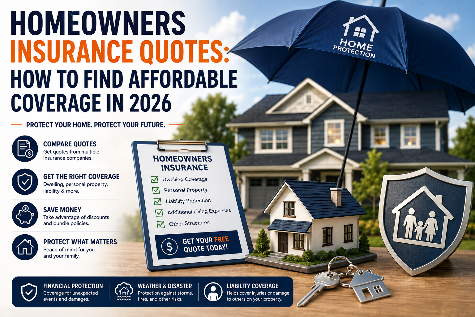 Homeowners Insurance Quotes: How to Find Affordable Coverage in 2026